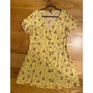 Yellow floral sundress